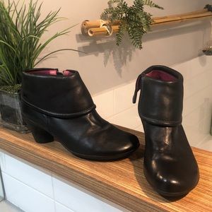 CAMPER black lulu's ankle boots leather Size 41 (US 11)